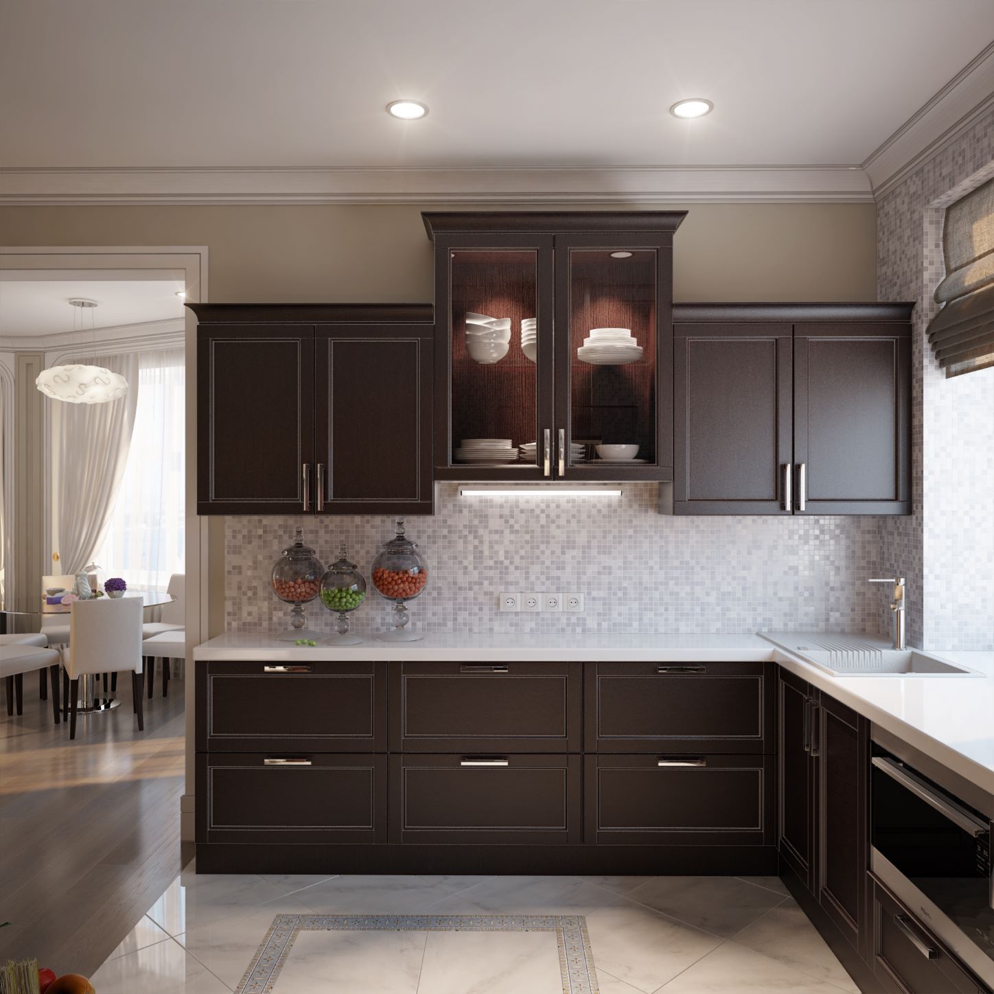 3 Complimentary Paint Ideas For Dark Kitchen Cabinets 